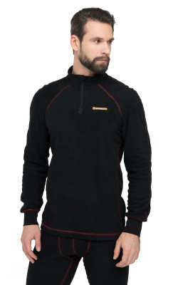 Термобелье Thermoline ZIP цвет Черный ткань Флис (Размер: 56-58, Рост: 2XL)