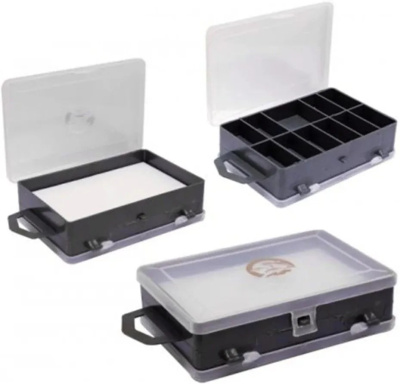 Коробка Три Кита ТК-14 двухсторонняя для блесен и мормышек с изолоном 11+1 отделений (115*85*35мм)