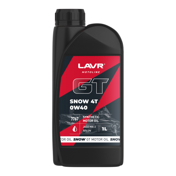 Моторное масло для снегохода GT SNOW 4T 0W40 SN LAVR MOTOLINE, 1 л / Ln7767