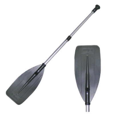 Весло телескопическое неразборное 76-108см, пластик, с алюм. веретеном