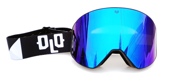 Очки снегоходные с двойной линзой OLO Grey Full REVO Blue
