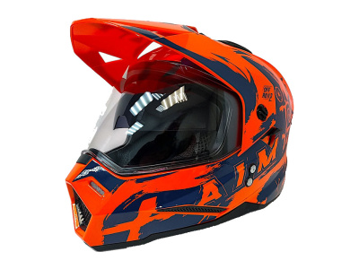 Шлем детский AiM JK802Y Orange/Blue, Y/M