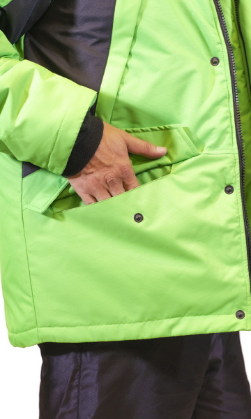 Костюм-поплавок "ФИШЕР -45" (Таслан) Зеленый/Черный (48-50 рост 182-188)