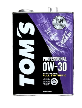 Масло моторное TOMS Professional SP GF-6A 0W30 синтетика (4 л)