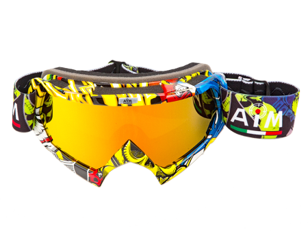 Очки кроссовые AiM (PRO)  Multicolor Glossy