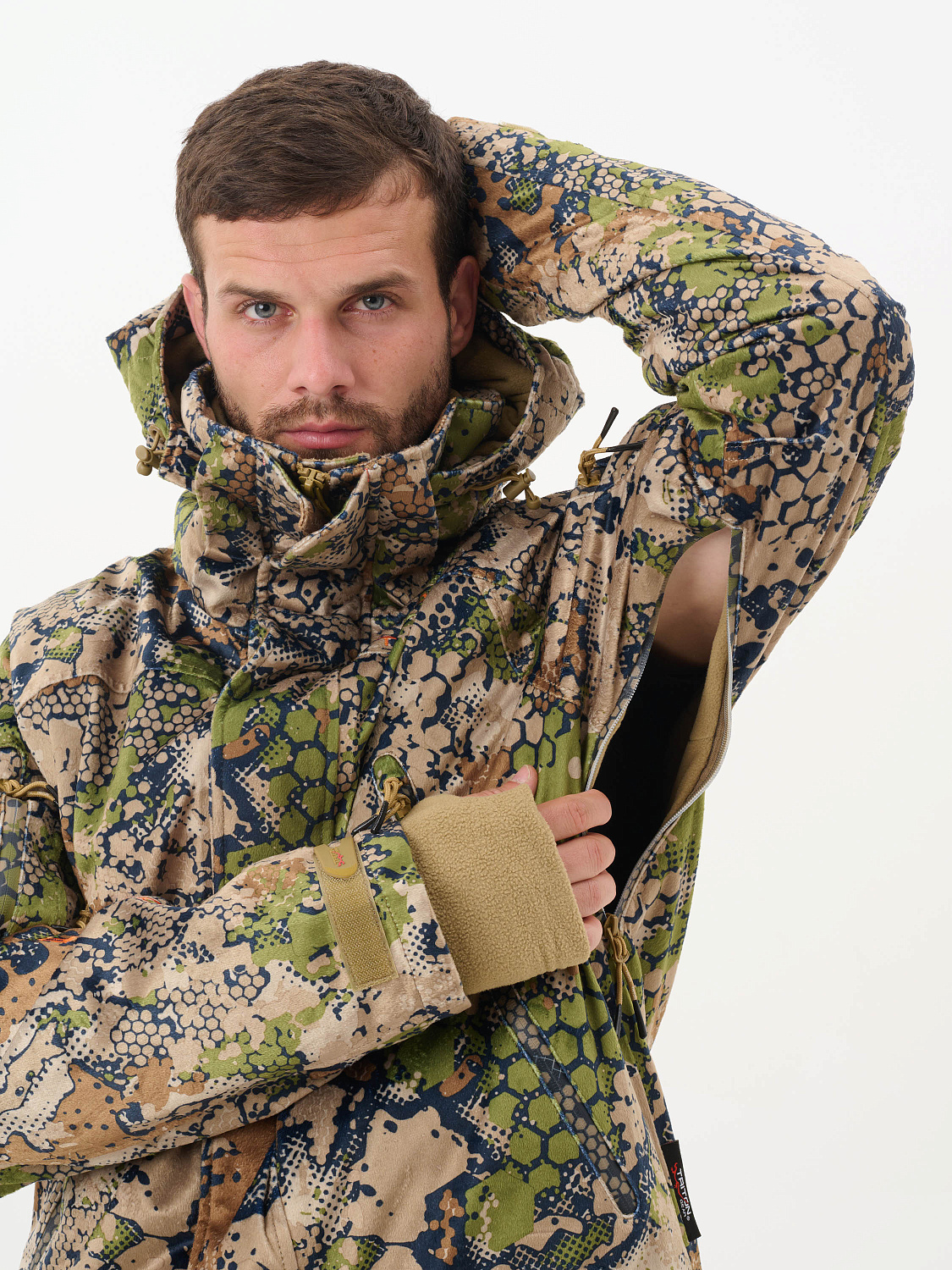 Костюм для охоты и рыбалки "TRITON PRO" Вельбоа, Forest Green (до -15°C)