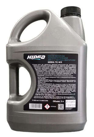 Масло для лодочного мотора 2Т полусинтетическое HIDEA 2T NMMA TC-W3 3л