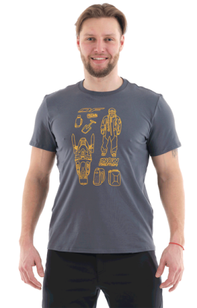 Футболка с принтом Dragonfly Snow Man