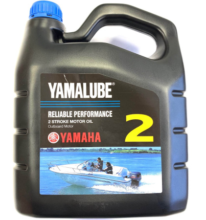 Минеральное моторное масло для 2-тактных подвесных лодочных моторов и гидроциклов, Yamalube 2 (4л.)