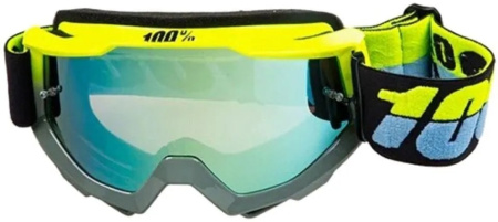 Очки кроссовые 100% STRATA MX Replica Grey-Yellow