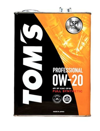 Масло моторное TOMS Professional SP GF-6A 0W20 синтетика (4 л)