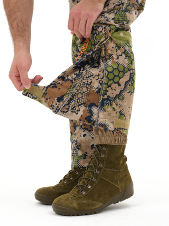 Костюм для охоты и рыбалки "TRITON PRO" Вельбоа, Forest Green (до -15°C)