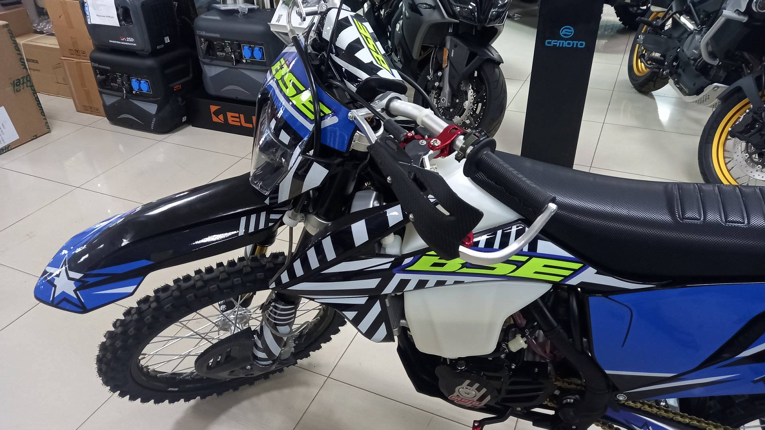 Кроссовый мотоцикл BSE T8 Blue Twister