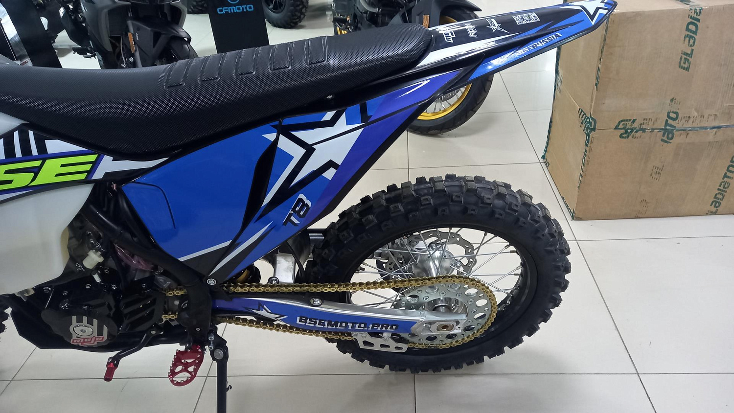 Кроссовый мотоцикл BSE T8 Blue Twister