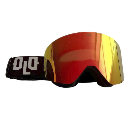 Очки снегоходные с двойной линзой OLO Black red