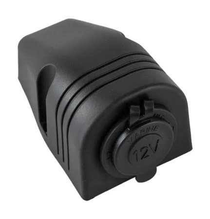 Разъем прикуривателя для крепления на приборной панели (черный)