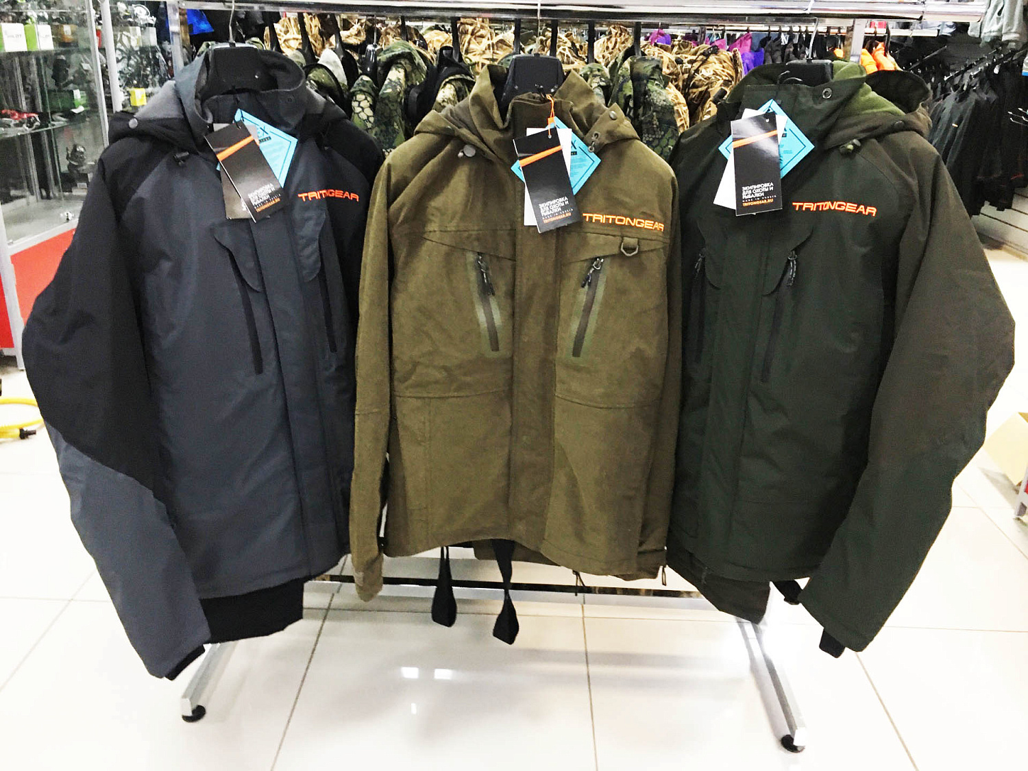 Поступление одежды бренда TRITON: Костюмы для рыбалки (мужские и женские), жилеты, балаклавы, жакеты, джерси