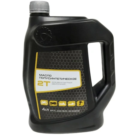 Масло RM Буран полусинтетическое 2Т (4л) / для снегоходов, мототехники и лодочных моторов