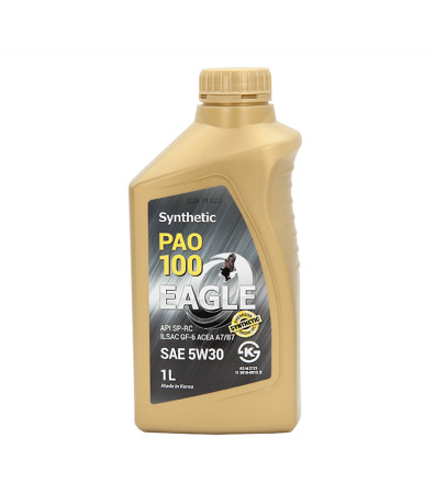 Масло моторное бензин / дизель EAGLE PAO-100 SYNTHETIC 5W30 API SP 1 л.
