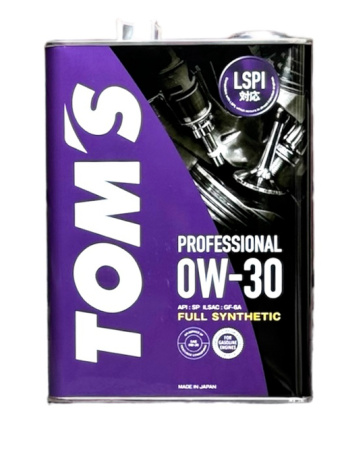 Масло моторное TOMS Professional SP GF-6A 0W30 синтетика (4 л)