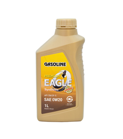 Масло моторное бензиновое EAGLE PREMIUM Gasoline 100% Synthetic 0W20 API SN 1 л. / автомобильное