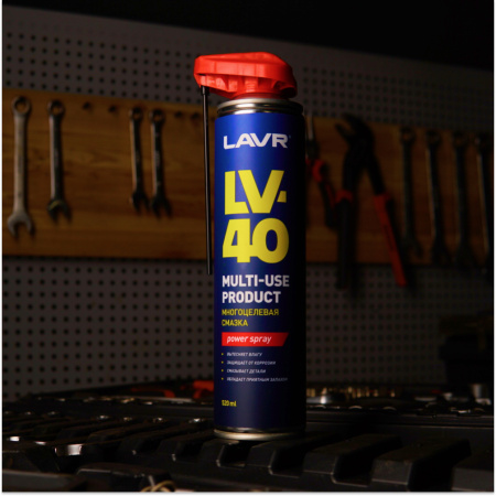 Смазка многоцелевая проникающая LV-40 LAVR, 520 мл / Ln1453