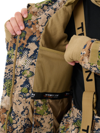 Костюм для охоты и рыбалки "TRITON PRO" Вельбоа, Forest Green (до -15°C)