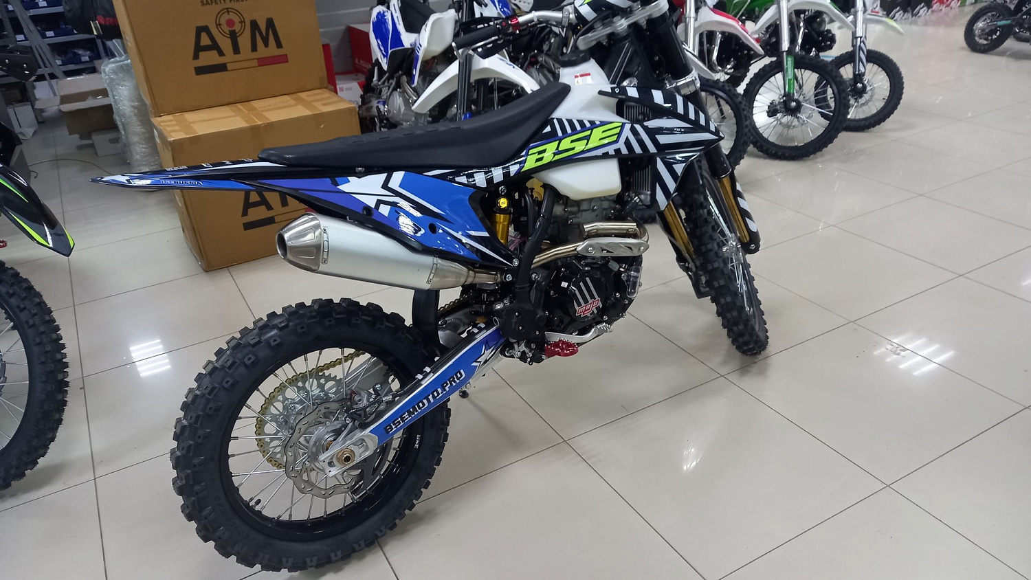 Кроссовый мотоцикл BSE T8 Blue Twister