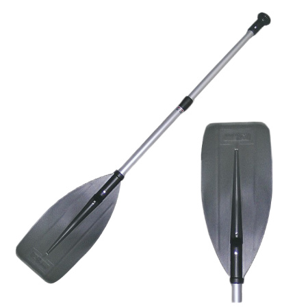 Весло телескопическое неразборное 76-108см, пластик, с алюм. веретеном