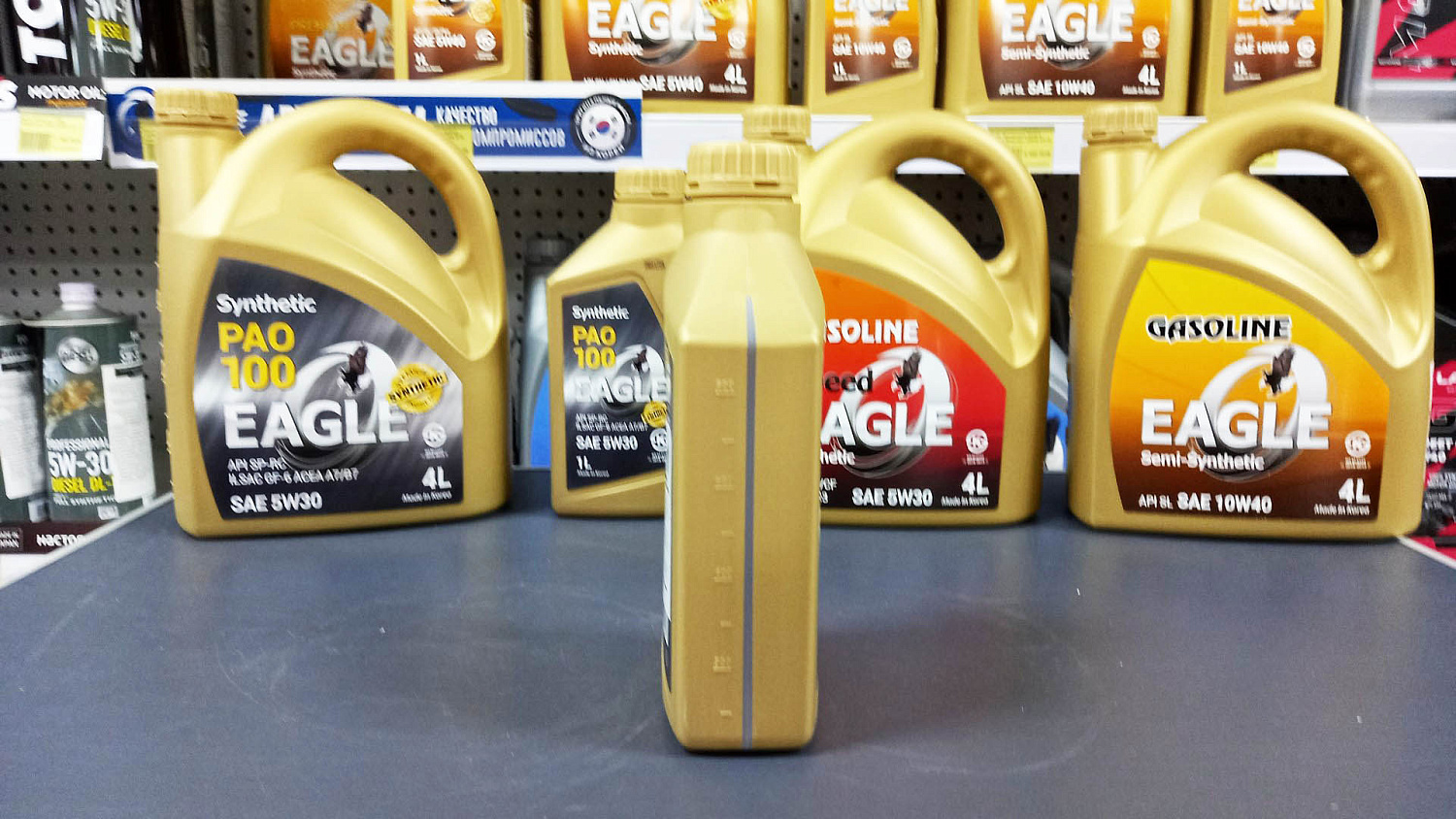 Масло моторное бензиновое EAGLE PAO-100 SYNTHETIC 0W30 API SP 1 л. / автомобильное