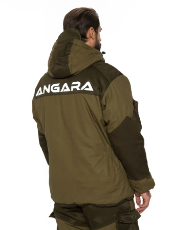Костюм для охоты и рыбалки зимний Ангара цвет Хаки ткань Палатка/Грета (до -30°С)
