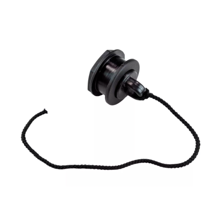 Сливной клапан с пробкой чёрный 36 мм