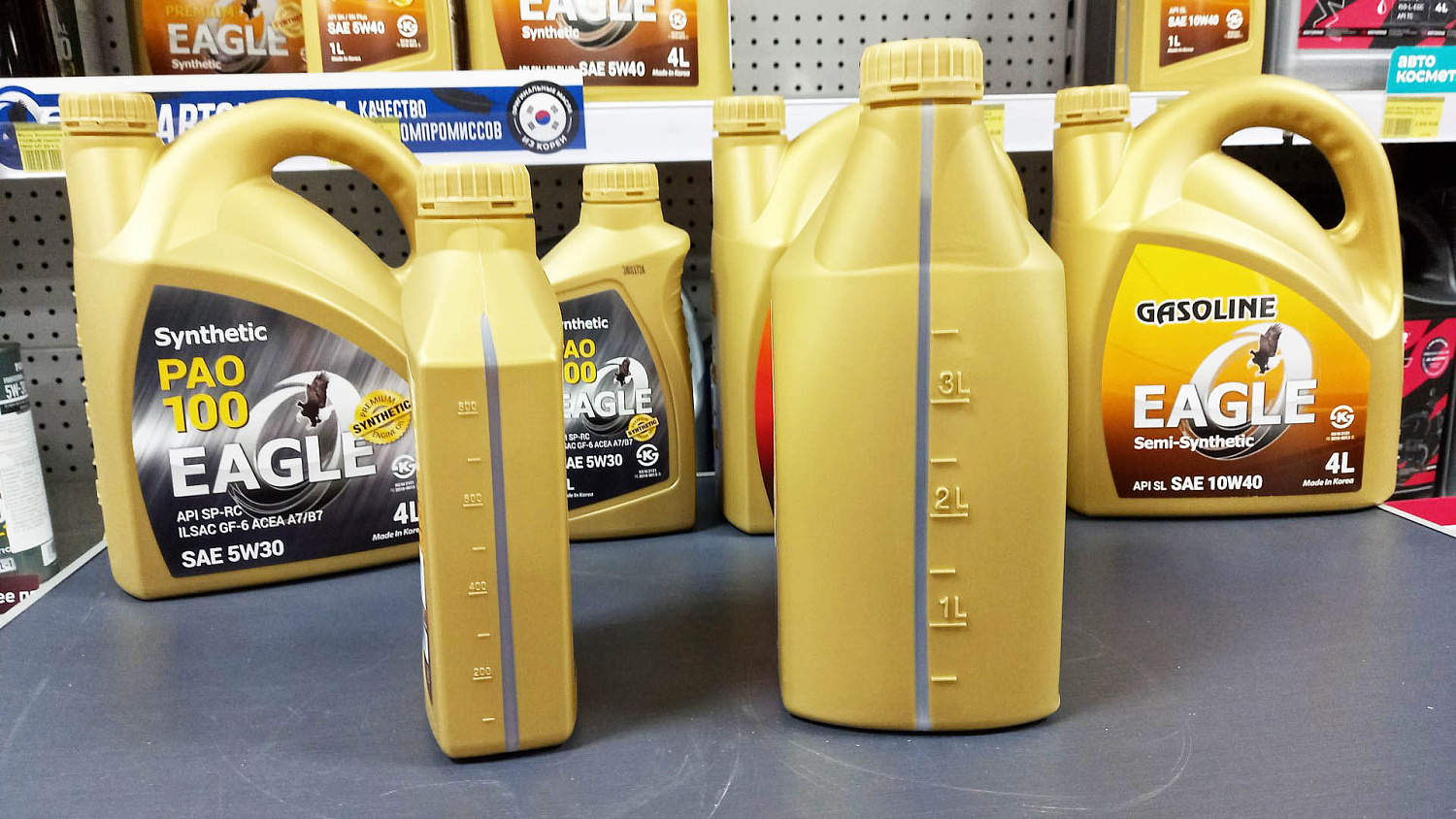 Масло моторное бензинове EAGLE Gasoline Semi-Synthetic 10W40 API SL 1 л. / для автомобилей