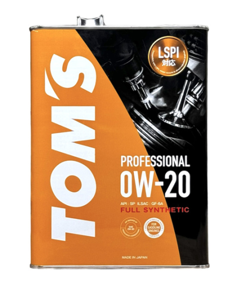 Масло моторное TOMS Professional SP GF-6A 0W20 синтетика (4 л)