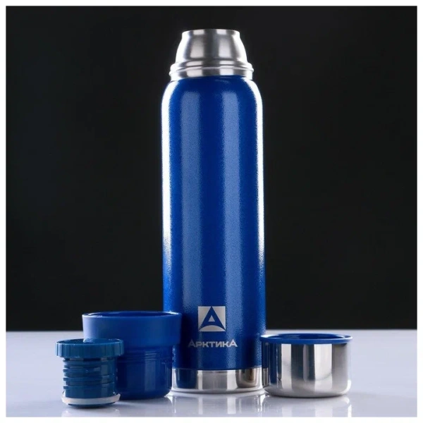Термос бытовой, вакуумный (для напитков), тм "Арктика",  900 мл, арт. 106-900 (синий)