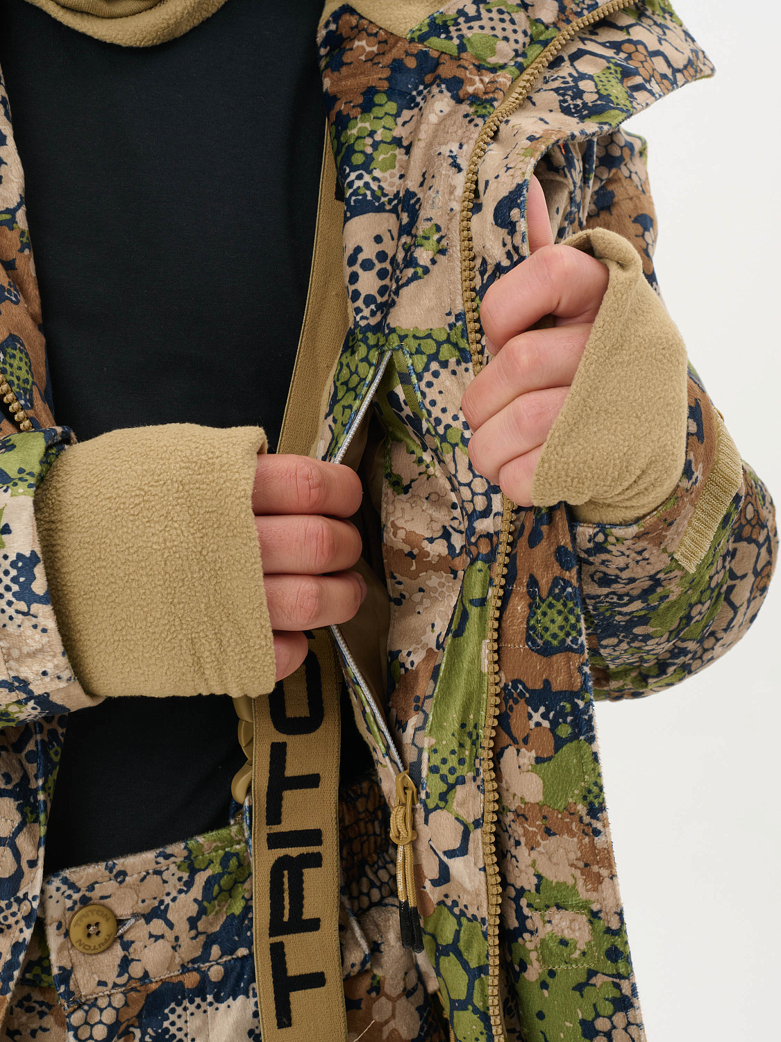 Костюм для охоты и рыбалки "TRITON PRO" Вельбоа, Forest Green (до -15°C)