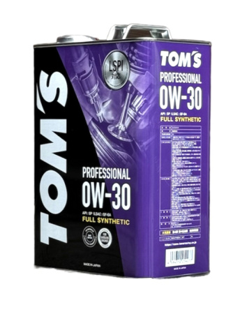 Масло моторное TOMS Professional SP GF-6A 0W30 синтетика (4 л)