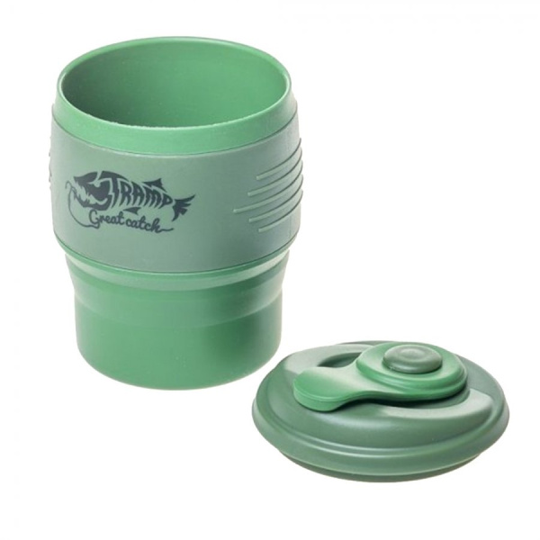 Tramp кружка силиконовая складная с крышкой, 350мл