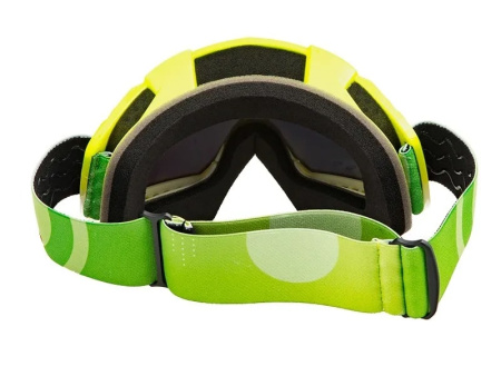 Очки кроссовые AiM (PRO) Green-White Glossy