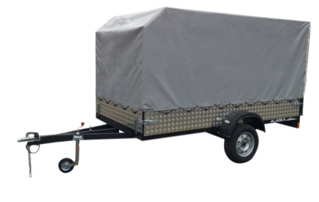 Прицеп СКАЛА 3.5 (1 ОСЬ) Порошковая окраска, с тентом в сером цвете