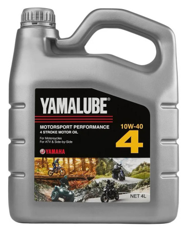 Масло моторное Yamalube 4T 10W-40 МС полусинтетическое (4л) / для квадроциклов
