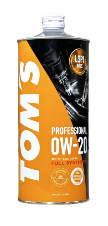Масло моторное TOMS Professional SP GF-6A 0W20 синтетика (1 л)