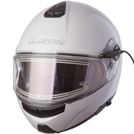 Мотошлем FF325 STROBE  ELECTR SNOW solid